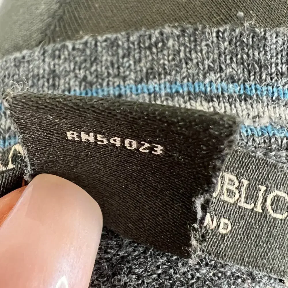 Banana Republic Luxury Blend Silk Cashmere Gray Heather V-Neck Men's Pullover L